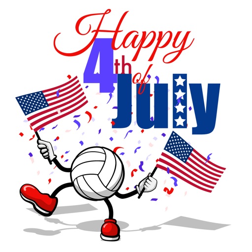 Volleyball 4th of July icon