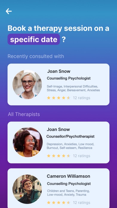 Marpe Wellbeing Screenshot