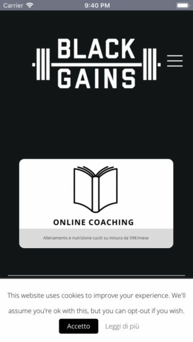 BLACK GAINS app screenshot