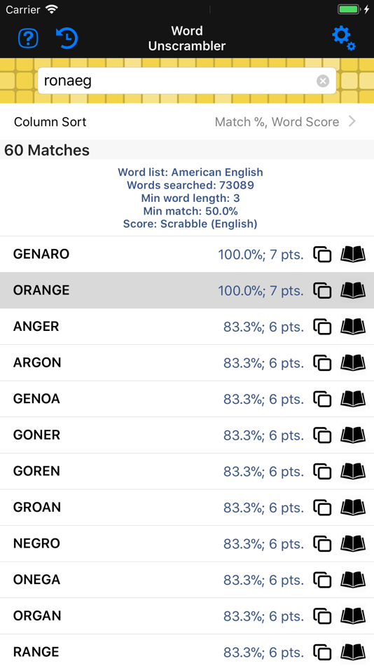 #1. Word Unscrambler (macOS) 由: Audama Software, Inc.