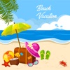 Beach Vacation Summer Stickers icon