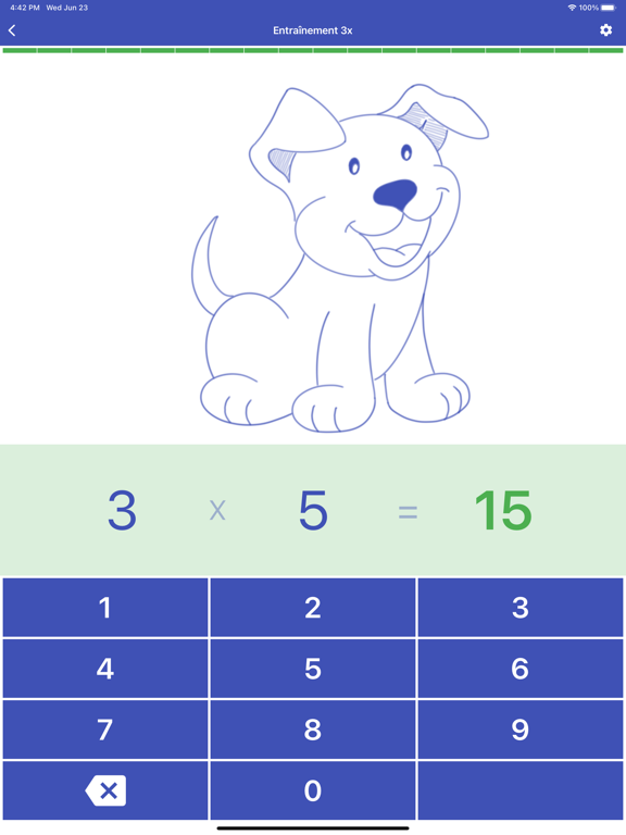 Screenshot #4 pour Table de multiplication. Axiom