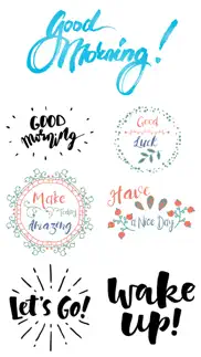 good morning stickers pack app iphone screenshot 3