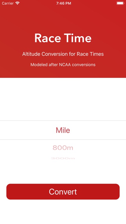 Race Time Altitude Conversion