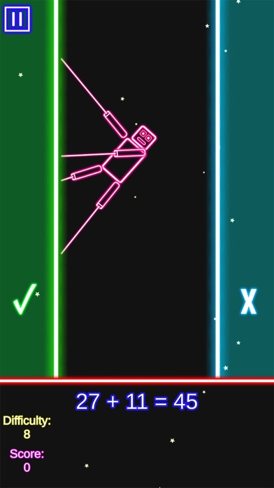 Laser Math Game: 4 Operations Screenshot