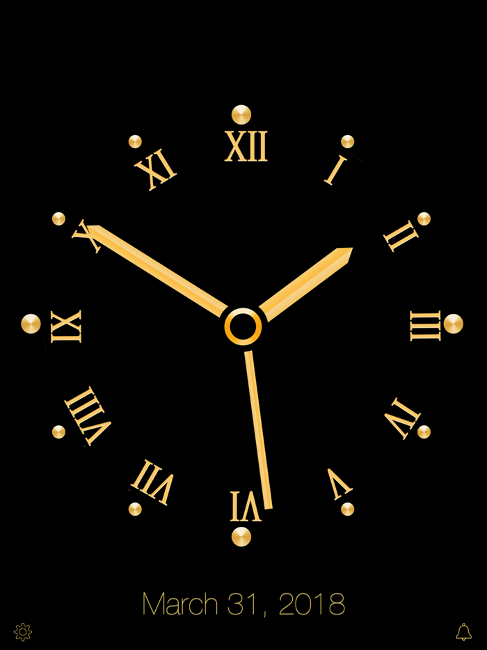 Gold Luxury Clock