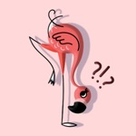 Download Rose Pink Flamingo Stickers app