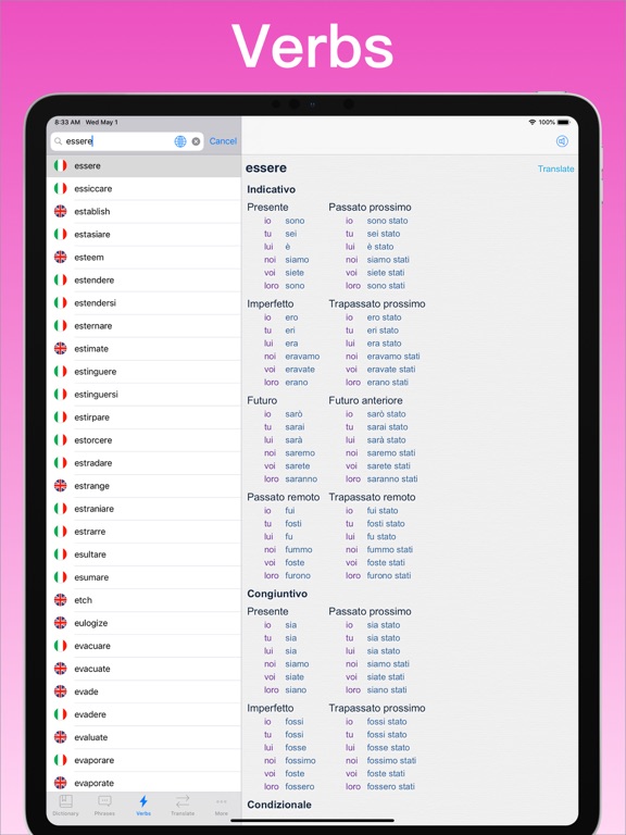 German Translator Dictionary + iPad screenshot 5 - Education app