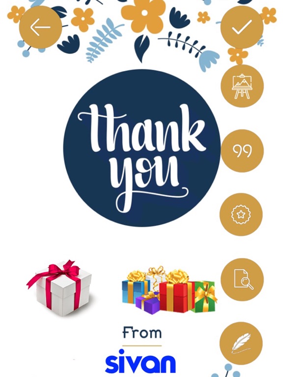 Thank You Greeting Cards Maker iPad screenshot 5 - Photo & Video app