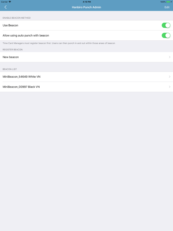 Screenshot #5 pour Hanbiro Punch Admin