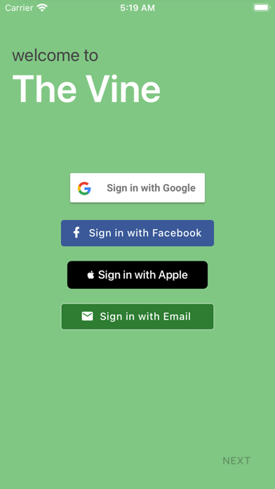 The Vine - Campus App Screenshot