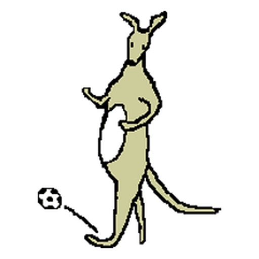 Kangaroo Footballer Stickers