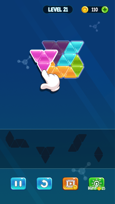 Triangle Tangram Puzzle Legend screenshot 2