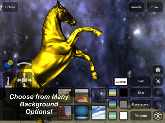 Horse Mannequin iPad screenshot 7 - Education app
