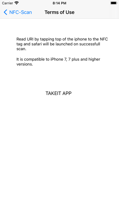 Screenshot #1 pour NFC-Scan