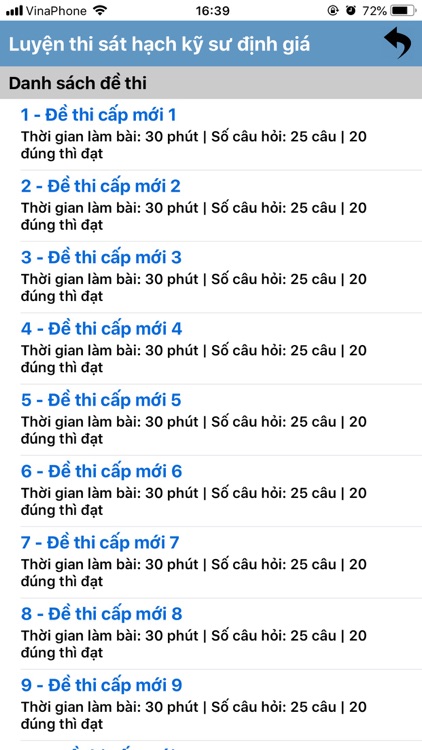 F1- Sát hạch Định giá Xây dựng screenshot-3