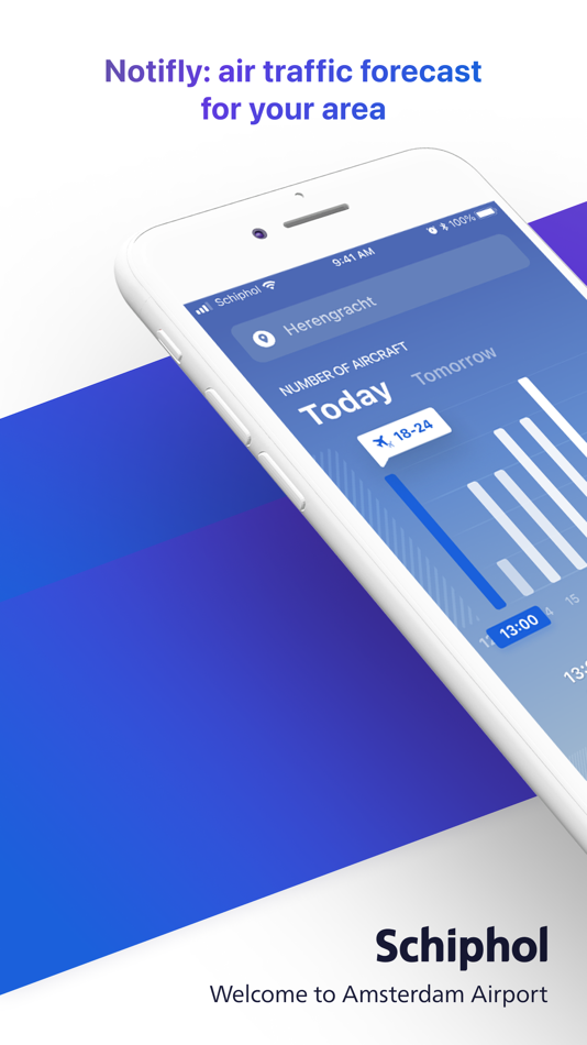 #1. Notifly: Schiphol air traffic (iOS) 게시자: Schiphol Amsterdam Airport