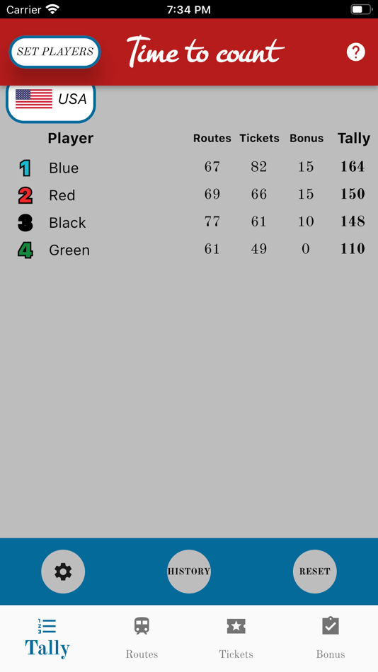 #2. Time To Count: Ticket To Ride (iOS) Podle: Daniele Folatelli
