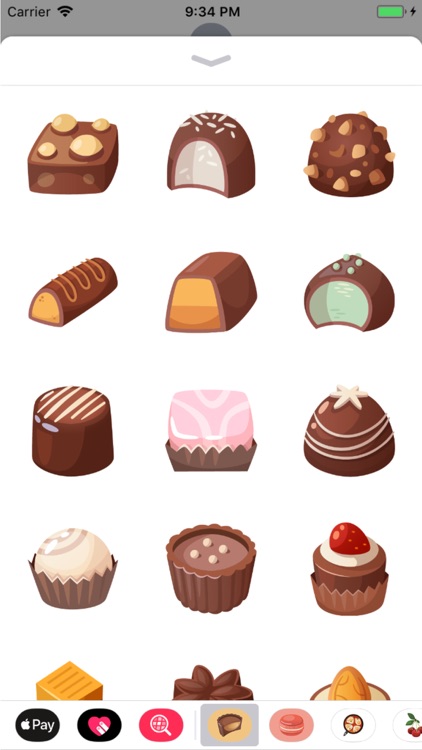 Chocolate Sweets Stickers