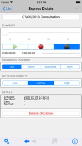 Express Dictate Professional screenshot #3 for iPhone
