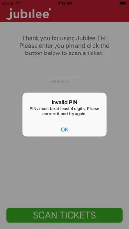 Game screenshot JubileeTix Scanner apk