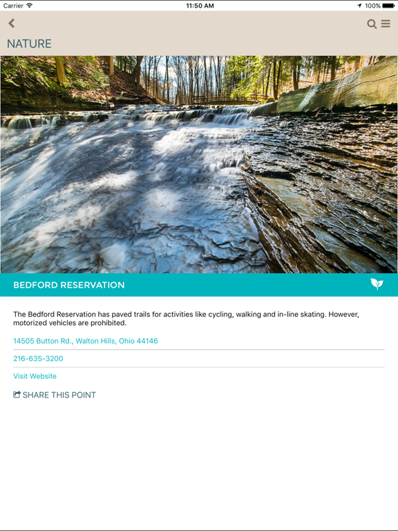 Lake Erie Coastal Ohio Trail iPad screenshot 4 - Travel app