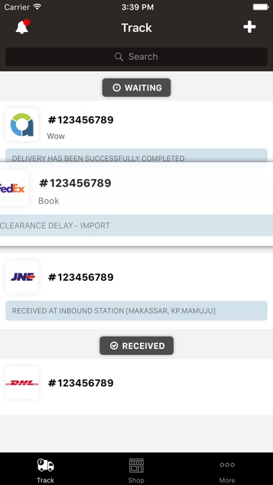 PaketQ - Track Shipments iPhone PaketQ - Track Shipments iPhone