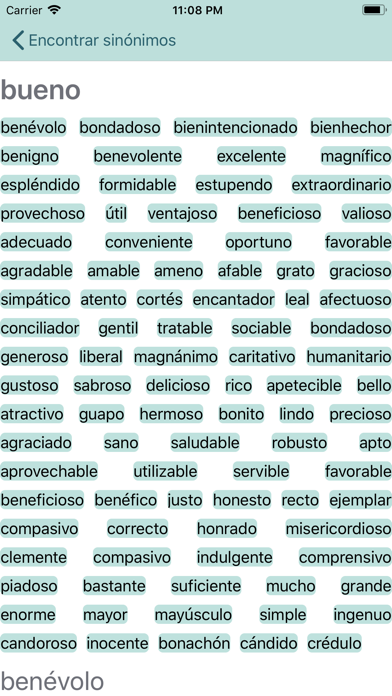 Sinonimos screenshot 2