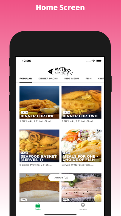 Metro Seafood Screenshot