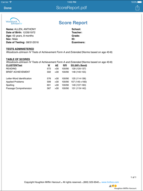 WJ IV Scoring & Reportingのおすすめ画像7