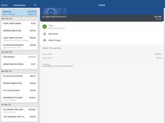 ANB Go iPad screenshot 2 - Finance app