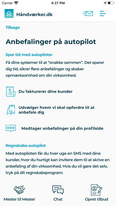 Håndværker.dk PartnerLogin Screenshot