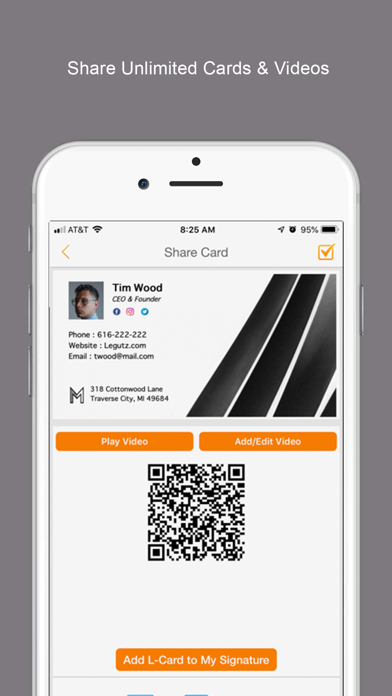 L-Card Pro Business Card Screenshot
