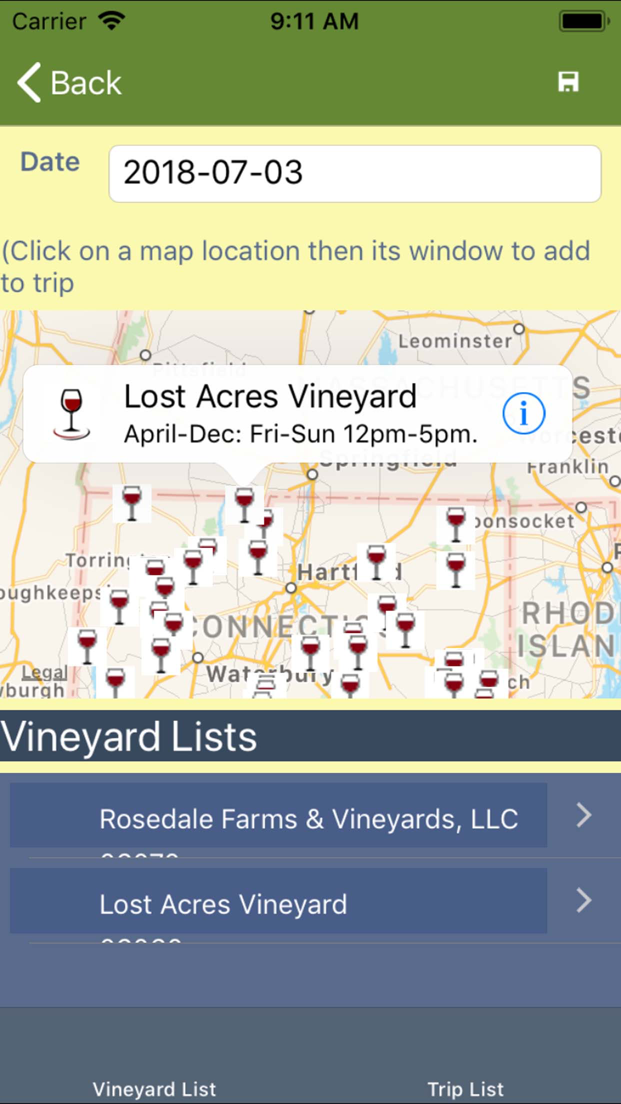 CT Wine Trail Companion - Lite