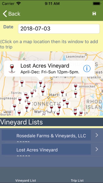 CT Wine Trail Companion - Lite iPhone screenshot 7 - Food & Drink app