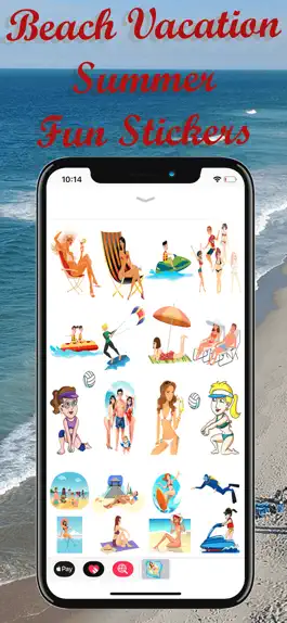 Game screenshot Beach Vacation Summer Stickers apk
