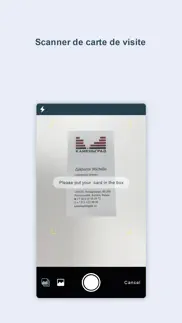 carte de visite ocr scanner pr iPhone Captures Décran 1
