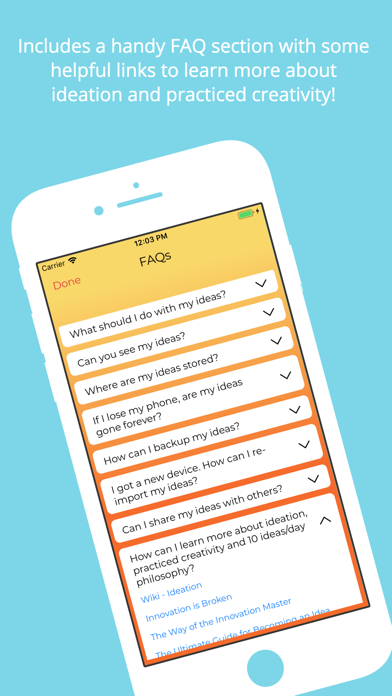 IdeaPad: Practice Creativity iPhone screenshot 6 - Productivity app