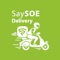 SaySOE, the only all in one delivery and dining-in app supporting local restaurants takeaways and independent businesses, with no fees for our users