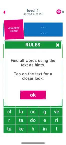 Game screenshot Mom's Words and Clues Game apk