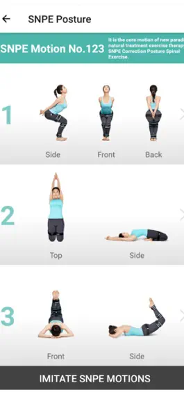 Game screenshot SNPE Posture Exercise apk