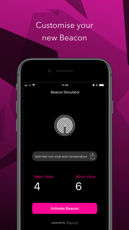 #3. Beacon Simulator (iOS) By: Marino Software