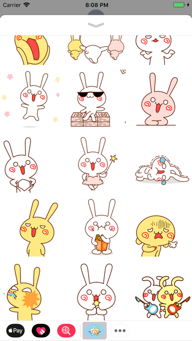 Rabbit Crew Animated Stickers screenshot 2