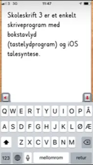 Skoleskrift 3 - Skriveprogram iphone bilder 1