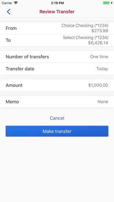 Bank of Oklahoma Mobile Screenshot