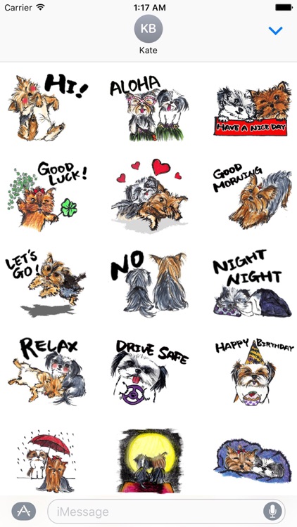 Yorkie And Shih Tzu Sticker