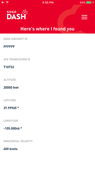 Gogo DASH (Biz Av) Screenshot