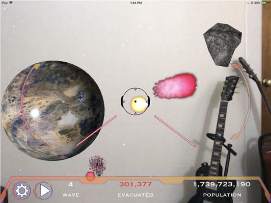 Asteroid Apocalypse AR iPad screenshot 1 - Games app