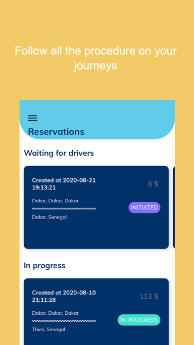 Kabou- Ridesharing App in Town Screenshot
