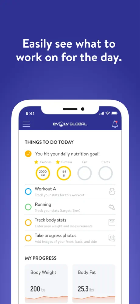 eVOLV Fitness App
